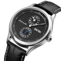 SKMEI 9238 Man Watch Leather Strap Automatic Mechanical Watch